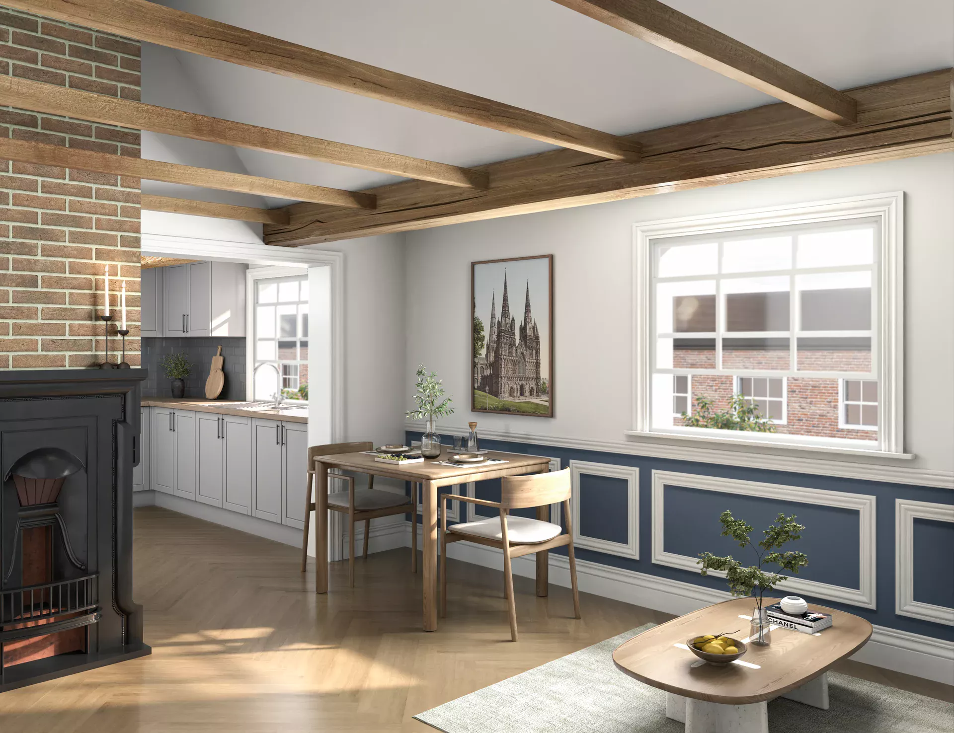 Upper St John Street Kitchen property CGI from Real Visuals
