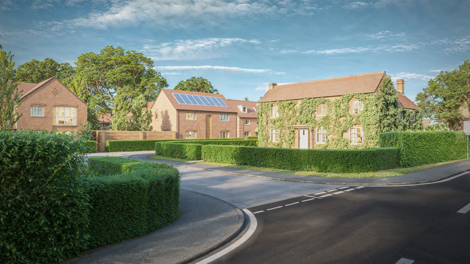 Wharf Farm exterior 3d architectural visualisation from Real Visuals